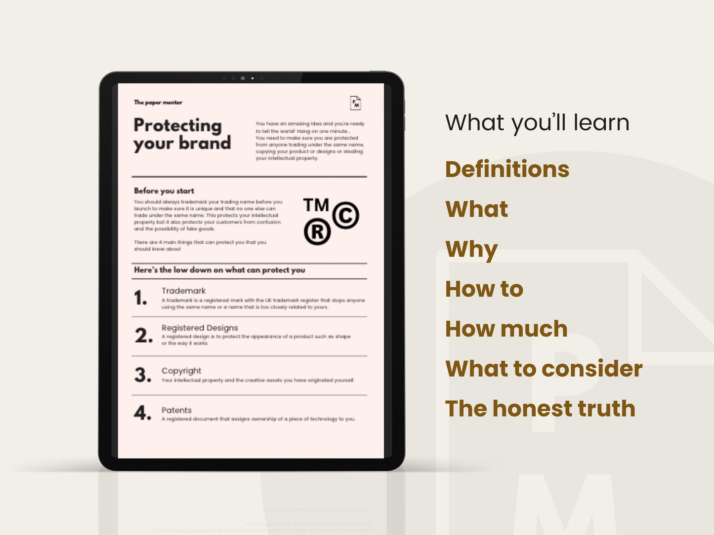 Protecting your brand, IP and trademarks, a guide