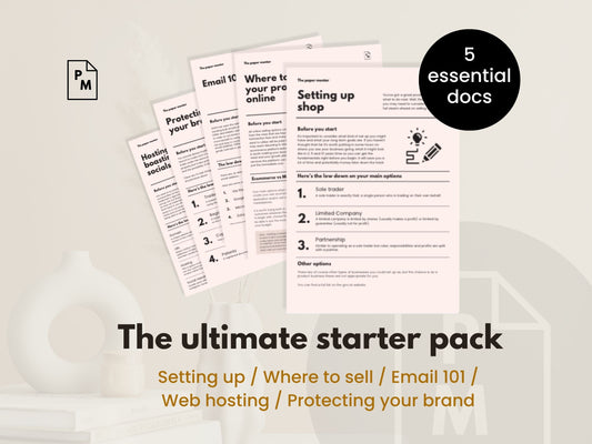 The business foundations bundle - 5 guides on how to start a product business