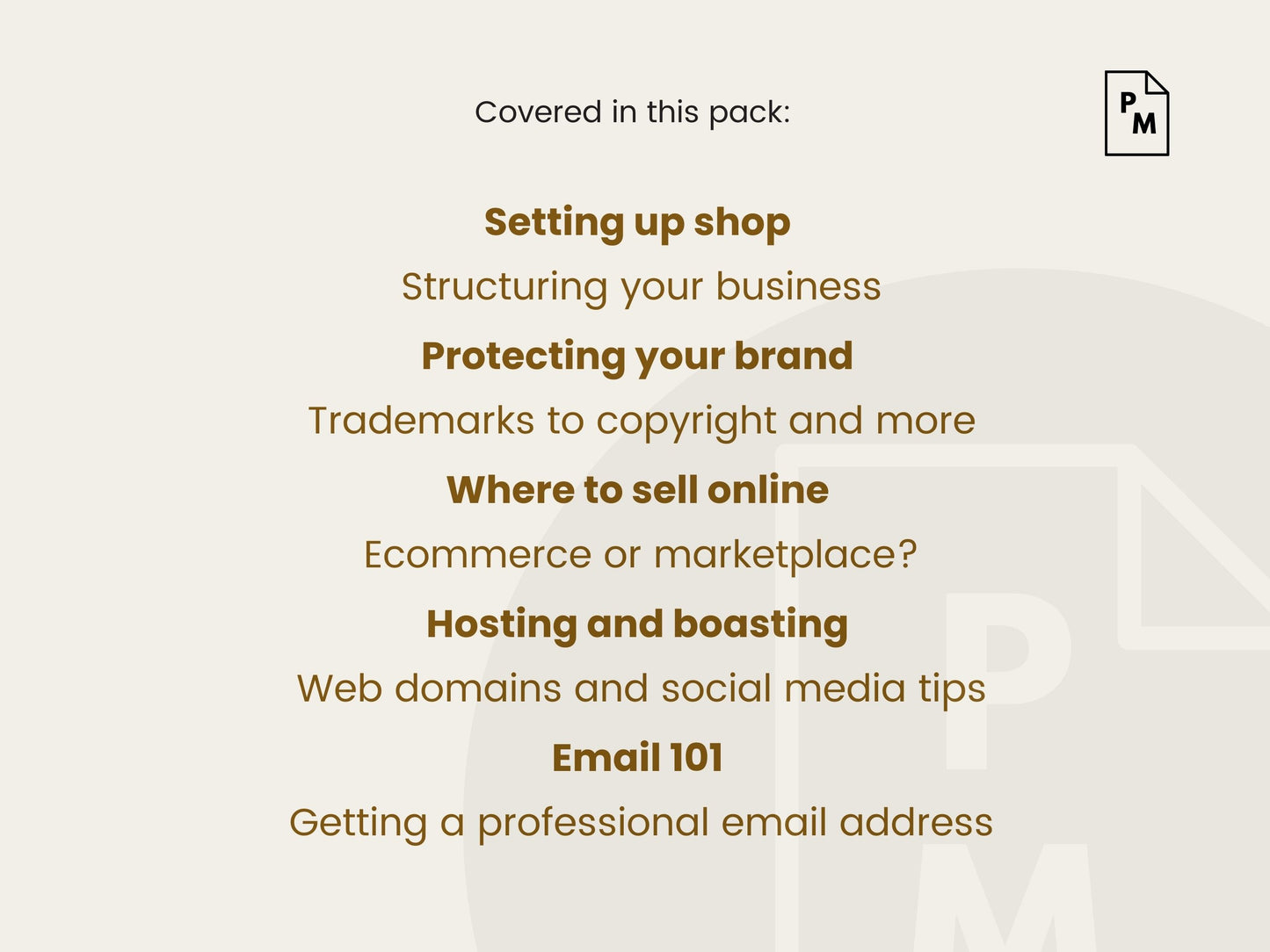 The business foundations bundle - 5 guides on how to start a product business