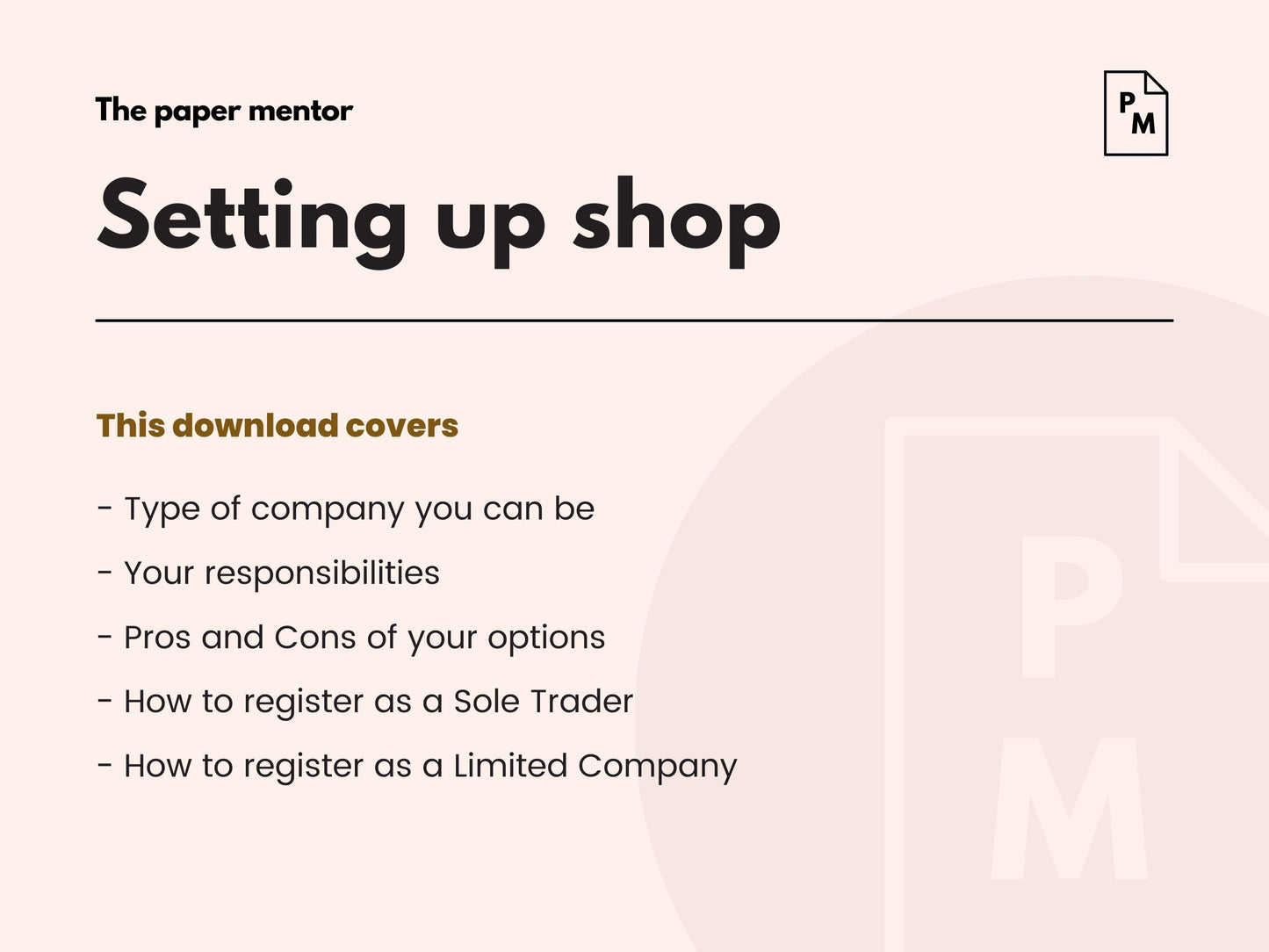 The business foundations bundle - 5 guides on how to start a product business